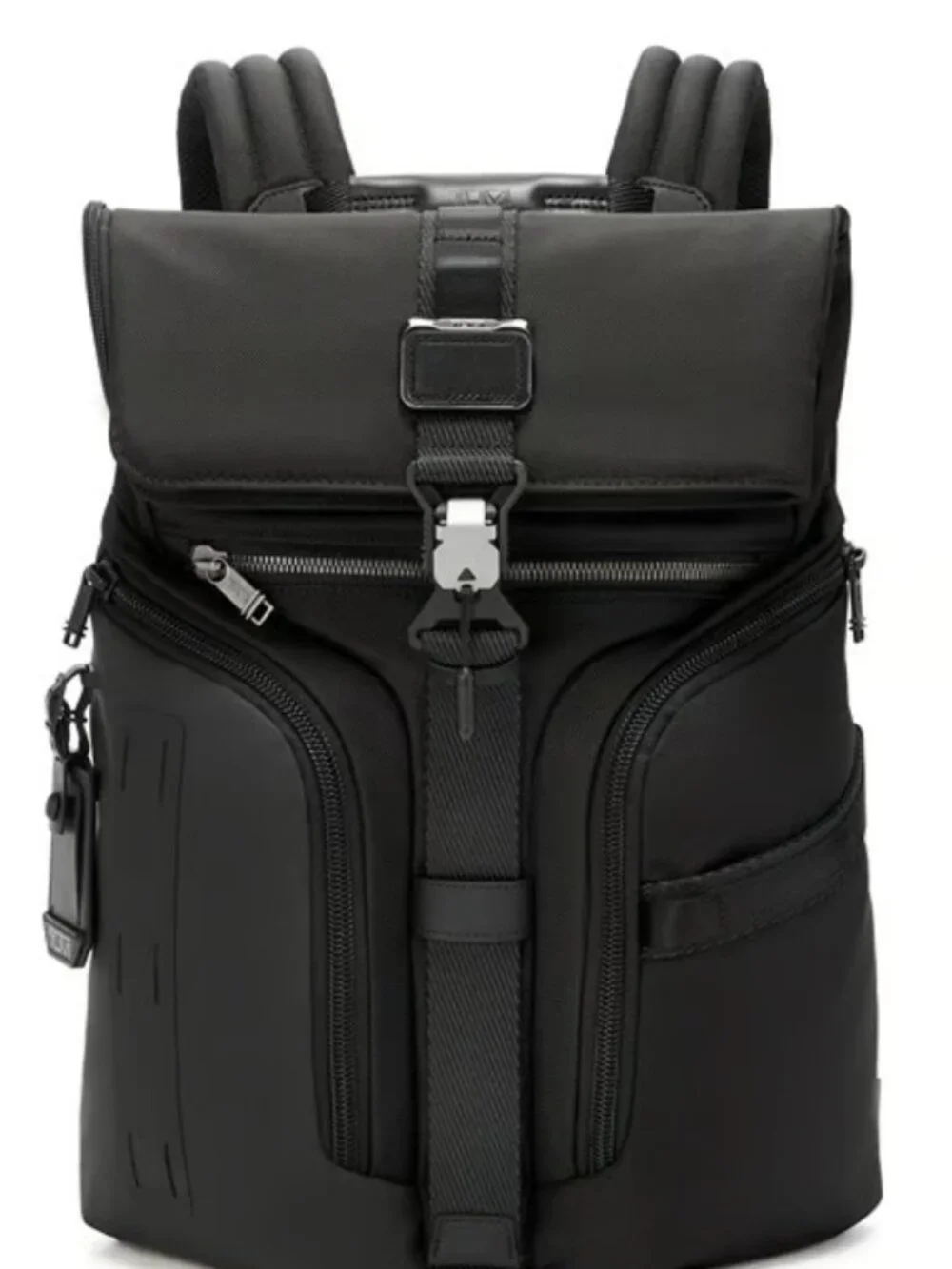 TUMI Alpha Bravo Logistics Flap Lid Backpack New in Black Color